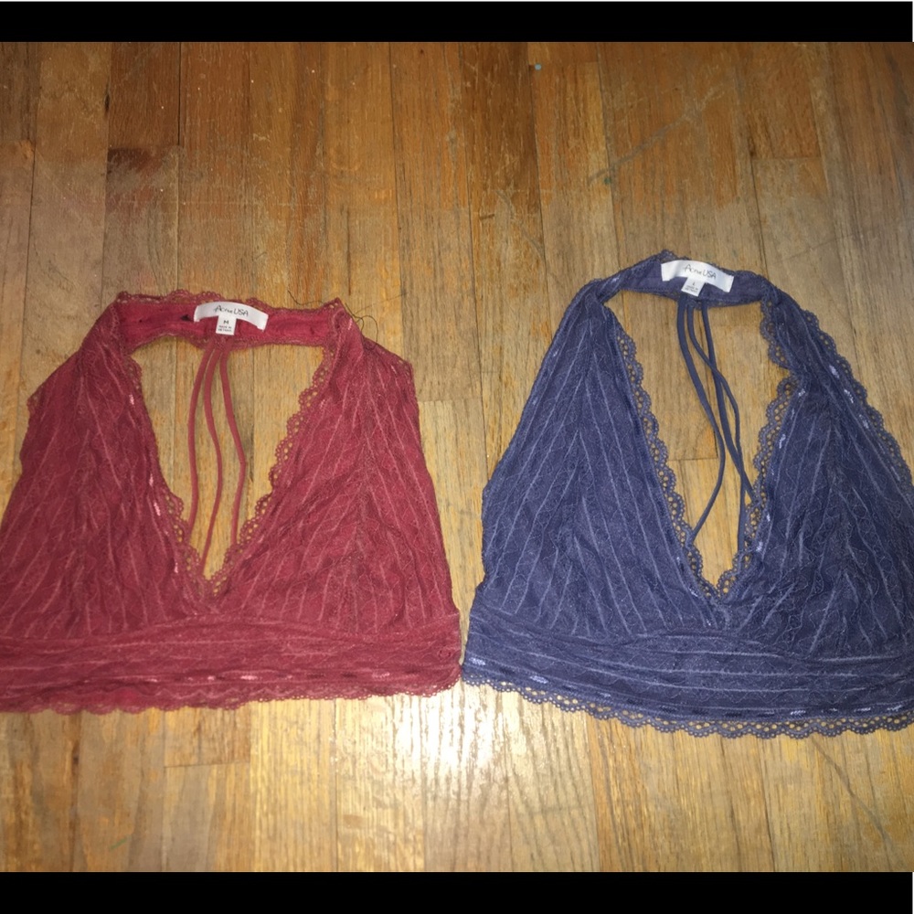 Plunge halter bralette bundle